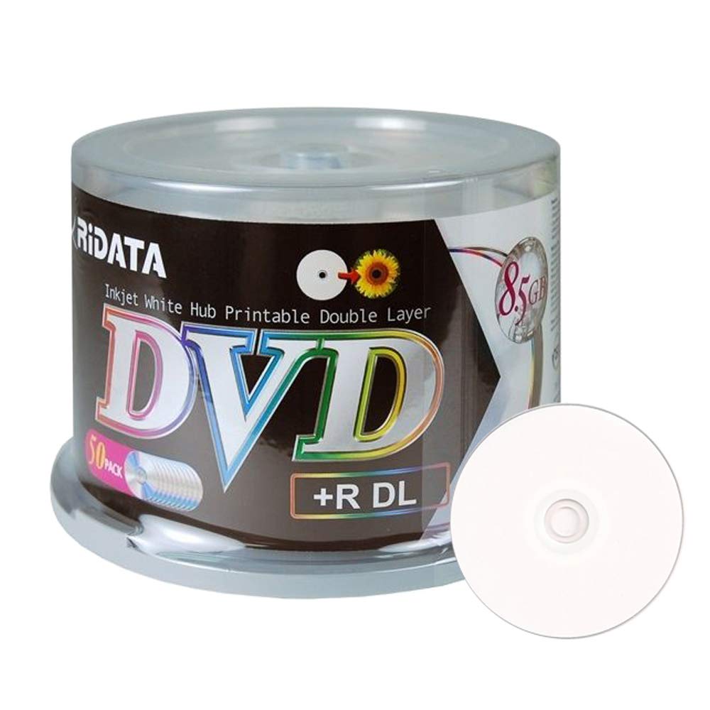 Amazon.com: 50 Pack Ridata DVD+R DL Dual Layer 8X 8.5GB DVD Plus R